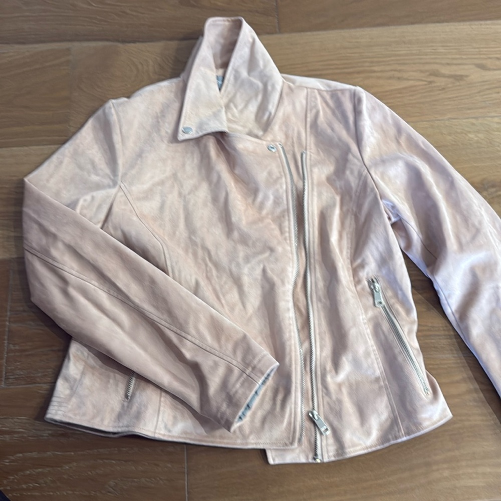 Bagatelle Suede pink leather jacket